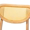 Baxton Studio Nenet Mid-Century Modern Oak Brown Finished Wood and Rattan 2-Piece Dining Chair Set 239-2PC-13412-ZORO - alternate 2